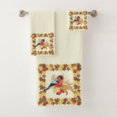 Feuilles d'automne et oiseaux (En situation)