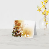 Feuilles D'Automne Et Oiseaux En Automne Cartes No (Fleur jaune)