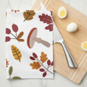 Feuilles d'automne et serviettes de cuisine Motif (Quart Plié)
