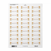 Feuilles d'automne Étiquettes d'adresse de retour (Feuille entière)
