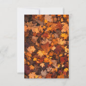 Feuilles d'automne Faire-part de mariage texturé (Dos)