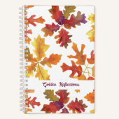 Feuilles d'automne Golden Reflections Journal (Recto)