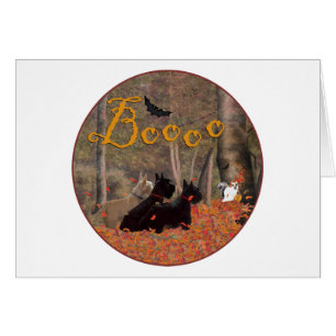 Feuilles d'automne Halloween Scotties