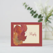 Feuilles d'automne II Carte RSVP 2 (Debout devant)