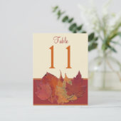 Feuilles d'automne II Numéro de tableau Carte post (Debout devant)