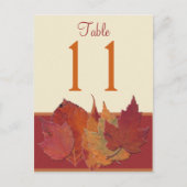 Feuilles d'automne II Numéro de tableau Carte post (Devant)