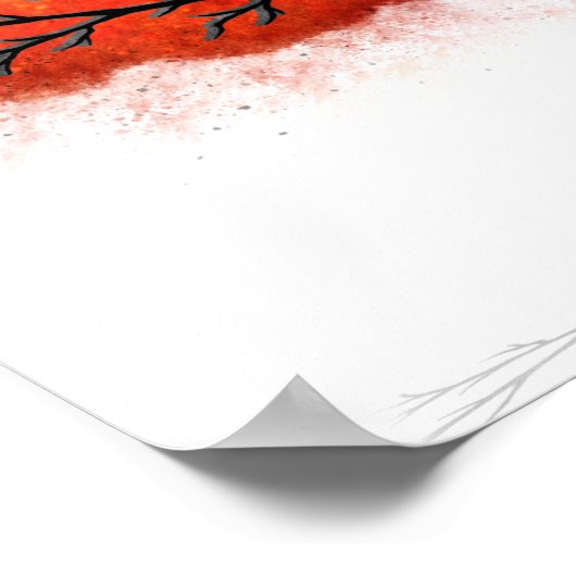 Feuilles d'automne - Impression Art numérique (Coin)