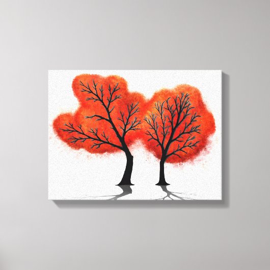 Feuilles d'automne - Impression en toile (Recto)