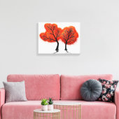 Feuilles d'automne - Impression en toile (Insitu(Salon))