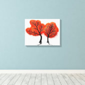 Feuilles d'automne - Impression en toile (Insitu (Plancher de Bois))
