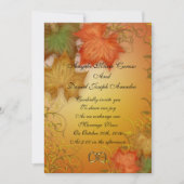 Feuilles d'automne Invitation Mariage de automne (Devant)
