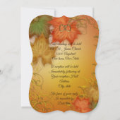 Feuilles d'automne Invitation Mariage de automne (Dos)