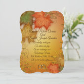 Feuilles d'automne Invitation Mariage de automne (Debout devant)