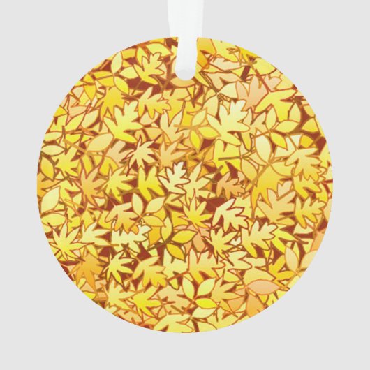 Feuilles d'automne, jaune doré (dos)