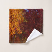 Feuilles d'automne Jaune et pourpre, ZSSPG (Gant de toilette)