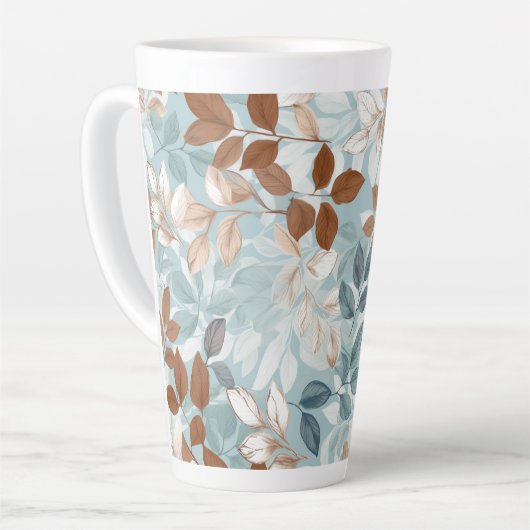 Feuilles d'automne Latte Mug (Angle gauche)