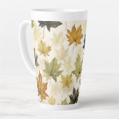 Feuilles d'automne Latte Mug (Angle gauche)
