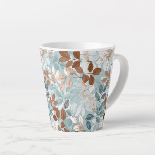 Feuilles d'automne Latte Mug (Angle droit)