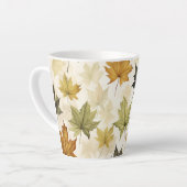 Feuilles d'automne Latte Mug (Angle gauche)