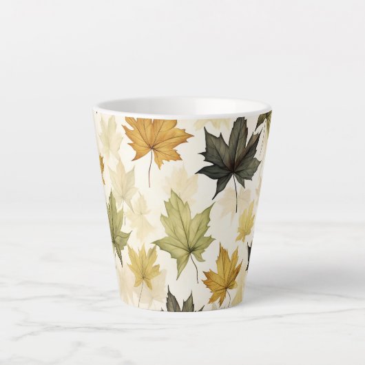 Feuilles d'automne Latte Mug (Devant)