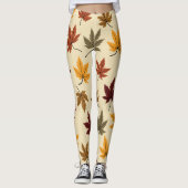 feuilles d'automne Leggings (Devant)