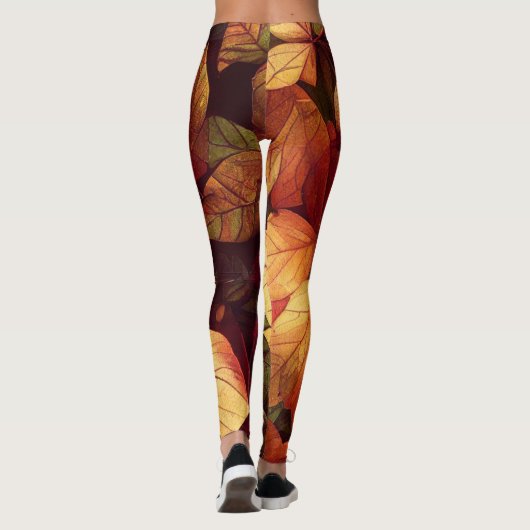 Feuilles d'automne Leggings (Dos)