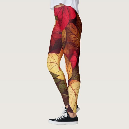 Feuilles d'automne Leggings (Gauche)