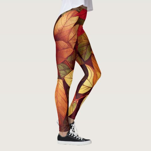 Feuilles d'automne Leggings (Droite)