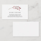 Feuilles d'automne Livres pour Baby insert carte (Devant / Derrière)