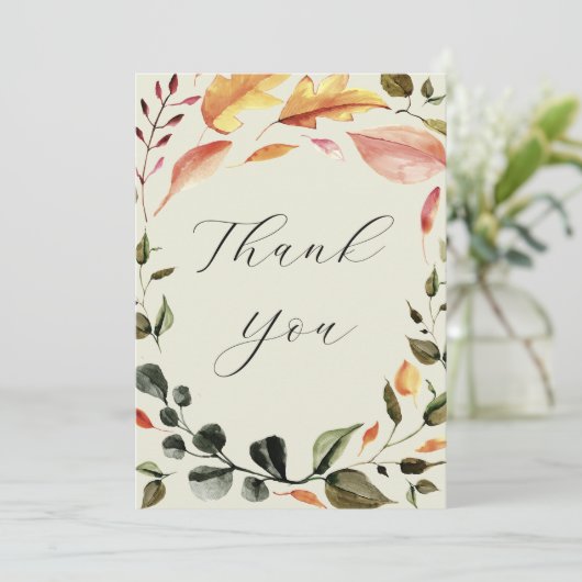 Feuilles d'automne Merci  (Debout devant)