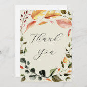 Feuilles d'automne Merci (Devant / Derrière)