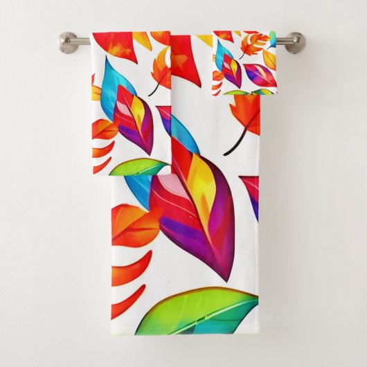 Feuilles d'automne Motif Abstrait (En situation)