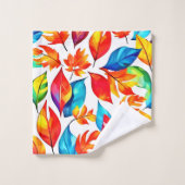 Feuilles d'automne Motif Abstrait (Gant de toilette)