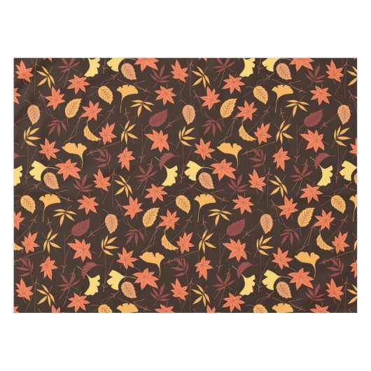 Feuilles d'automne Motif nappe (Devant (Horizontal))