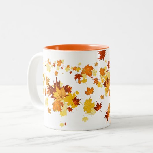 Feuilles d'automne Mug (Devant gauche)