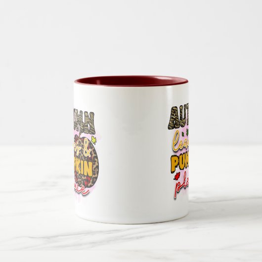 Feuilles d'automne Mug (Centre)