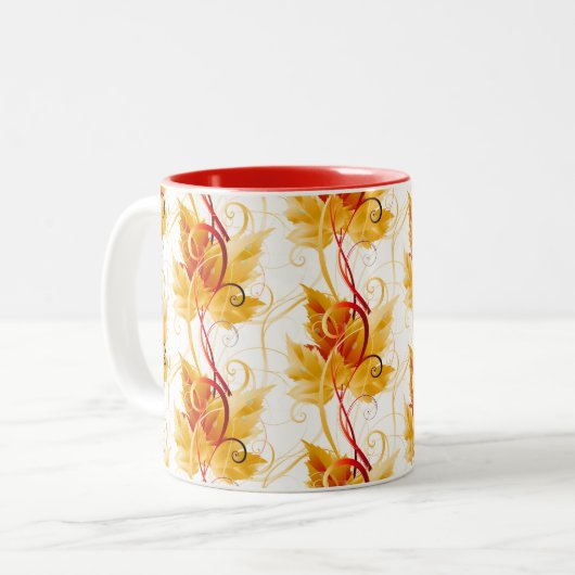 Feuilles d'automne Mug (Devant gauche)