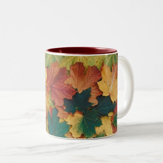 Feuilles d'automne Mug (Devant droit)