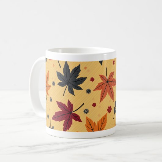 Feuilles d'automne Mug (Devant gauche)