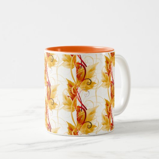 Feuilles d'automne Mug (Devant droit)
