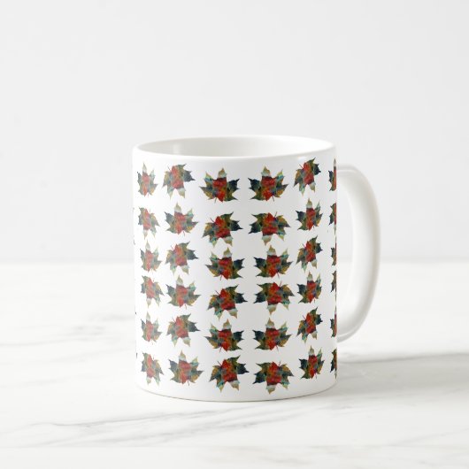 Feuilles d'automne, Mug de feuillage (Devant droit)