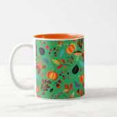 Feuilles d'automne Mug ou Choisir la couleur (Gauche)