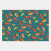 Feuilles d'automne Noix châtaignes Motif Élégant a (Devant 2)