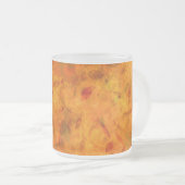 Feuilles d'automne orange abstrait givre mug (Devant droit)