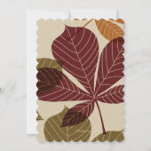 Feuilles d'automne Photo 2 Invitation (Dos)