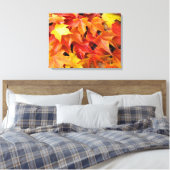 Feuilles d'automne Photographie colorée Impression (Insitu(Chambre))