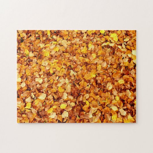Feuilles d'automne Puzzle photo avec boîte cadeau (Horizontal)