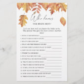 Feuilles d'automne - Qui connaît la mariée meilleu (Devant)