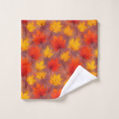 Feuilles d'automne Rustique Aquarelle - Feuillage  (Gant de toilette)