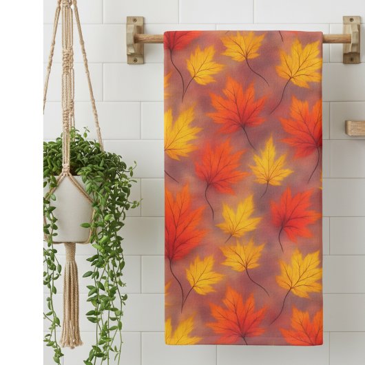 Feuilles d'automne Rustique Aquarelle - Feuillage 